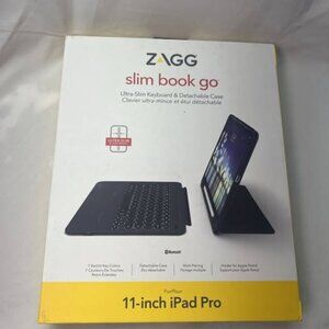 Zagg Slim Combo Book Go Backlit Ultra-Slim Keyboard +Case iPad Pro 11-Inch Stand